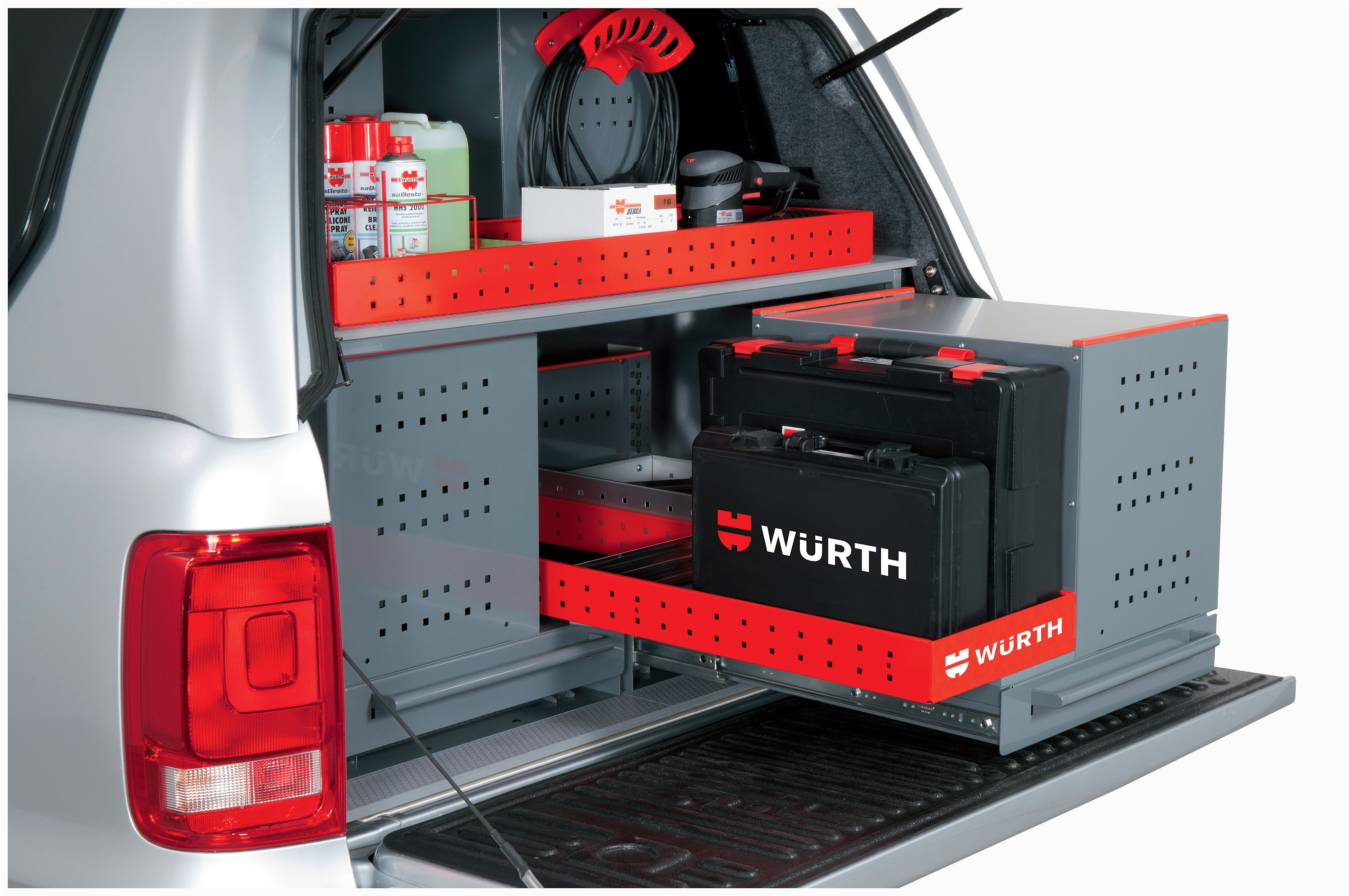 Speziell auf die Bedürfnisse von Handwerkern abgestimmte Schubladenmodule von Würth. Foto: © Würth