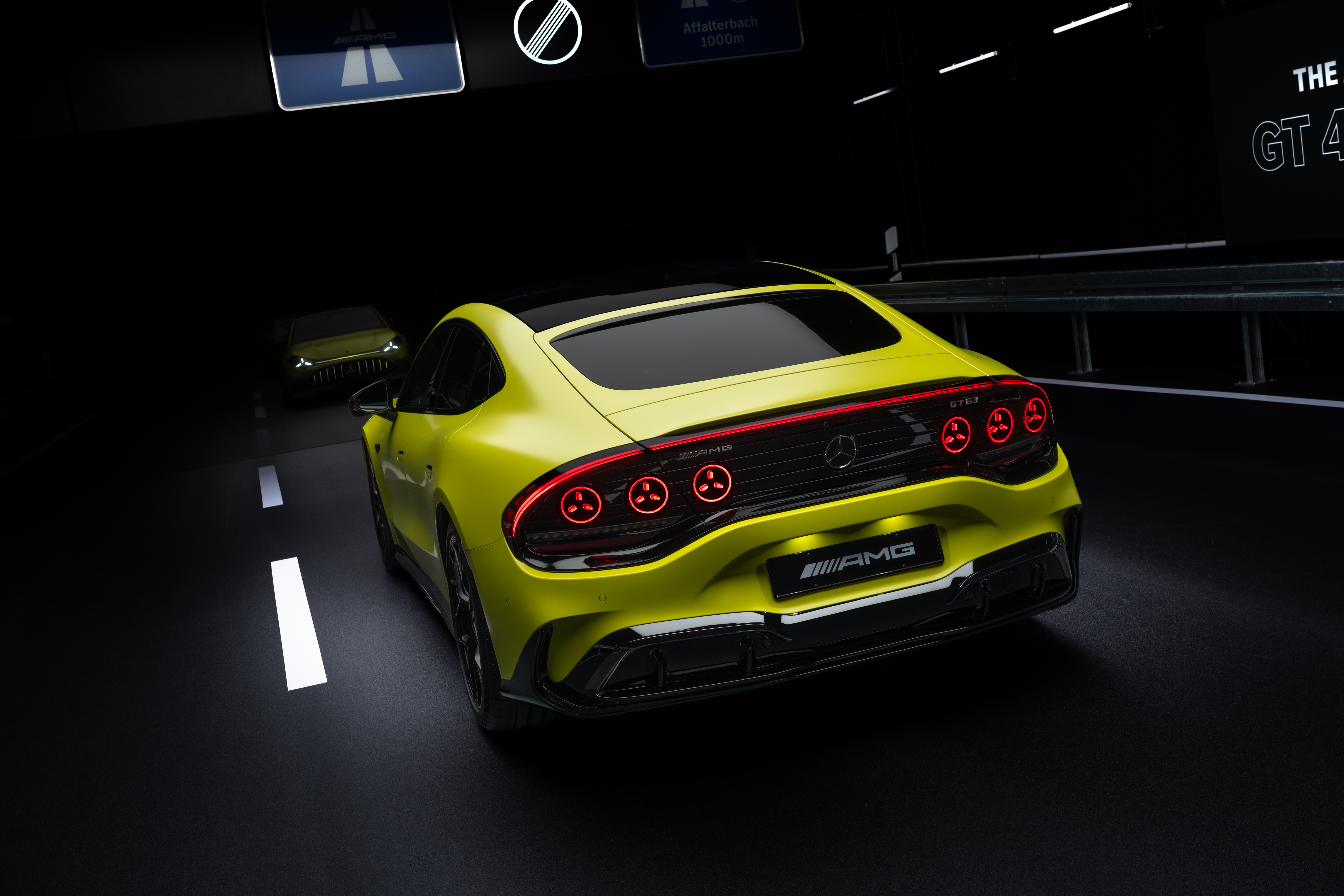 Der neue Mercedes-Benz AMG GT 4-T&uuml;rer Coup&eacute; bei der Weltpremiere. Foto: © Mercedes-Benz