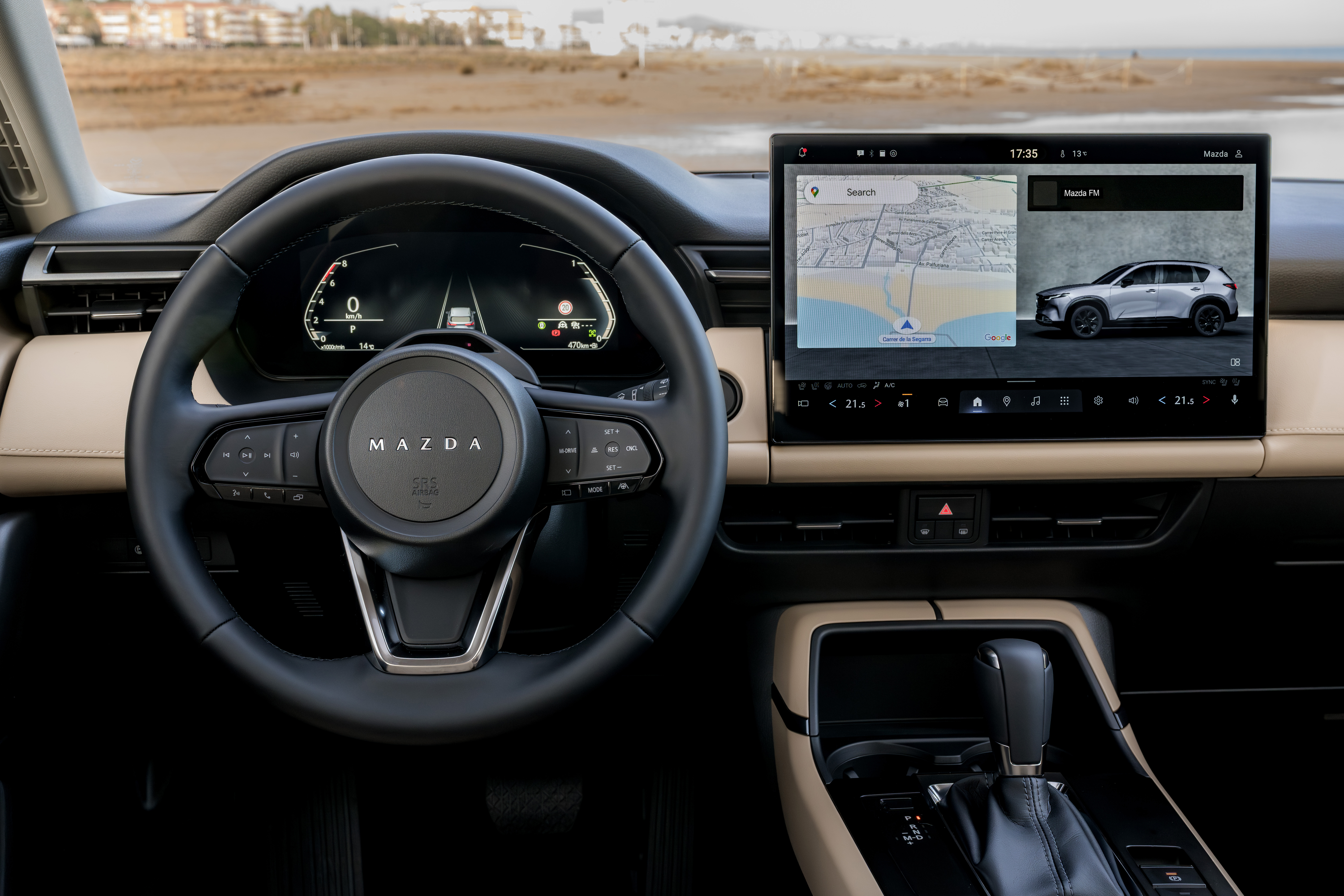 Ein Blick auf das Armaturenbrett des Mazda CX-5. Foto: © Mazda