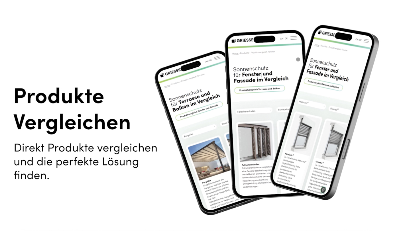 Ziel ist es, die Website vom reinen Marketing-Instrument zu einer zentralen Plattform f&uuml;r Vertrieb, Service und nachhaltiges Wachstum zu entwickeln. Foto: © Griesser