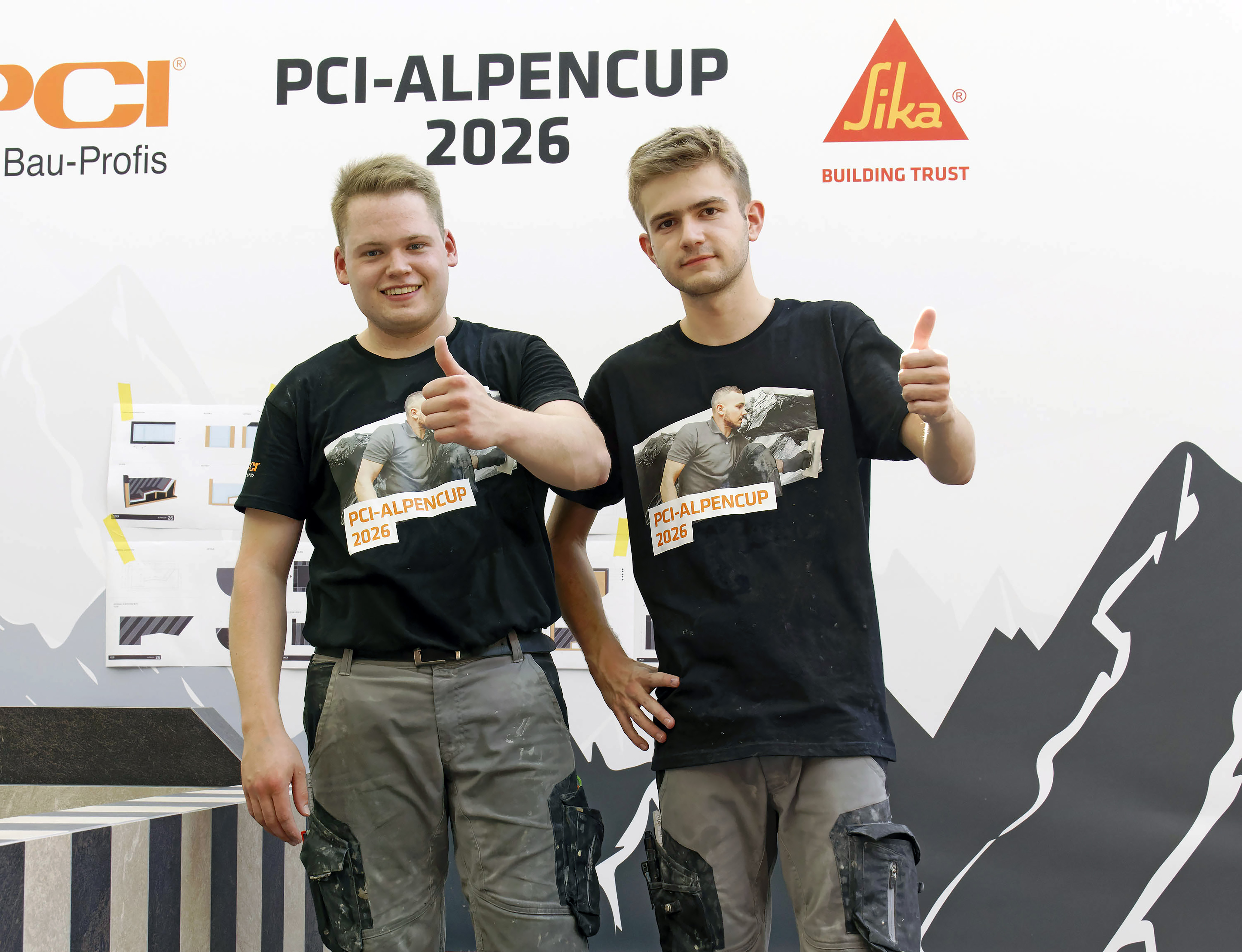 Wurden Dritter beim PCI-AlpenCup 2026: Luis Brauner (l.) und Lukas Blos aus Deutschland Foto: © PCI Augsburg GmbH