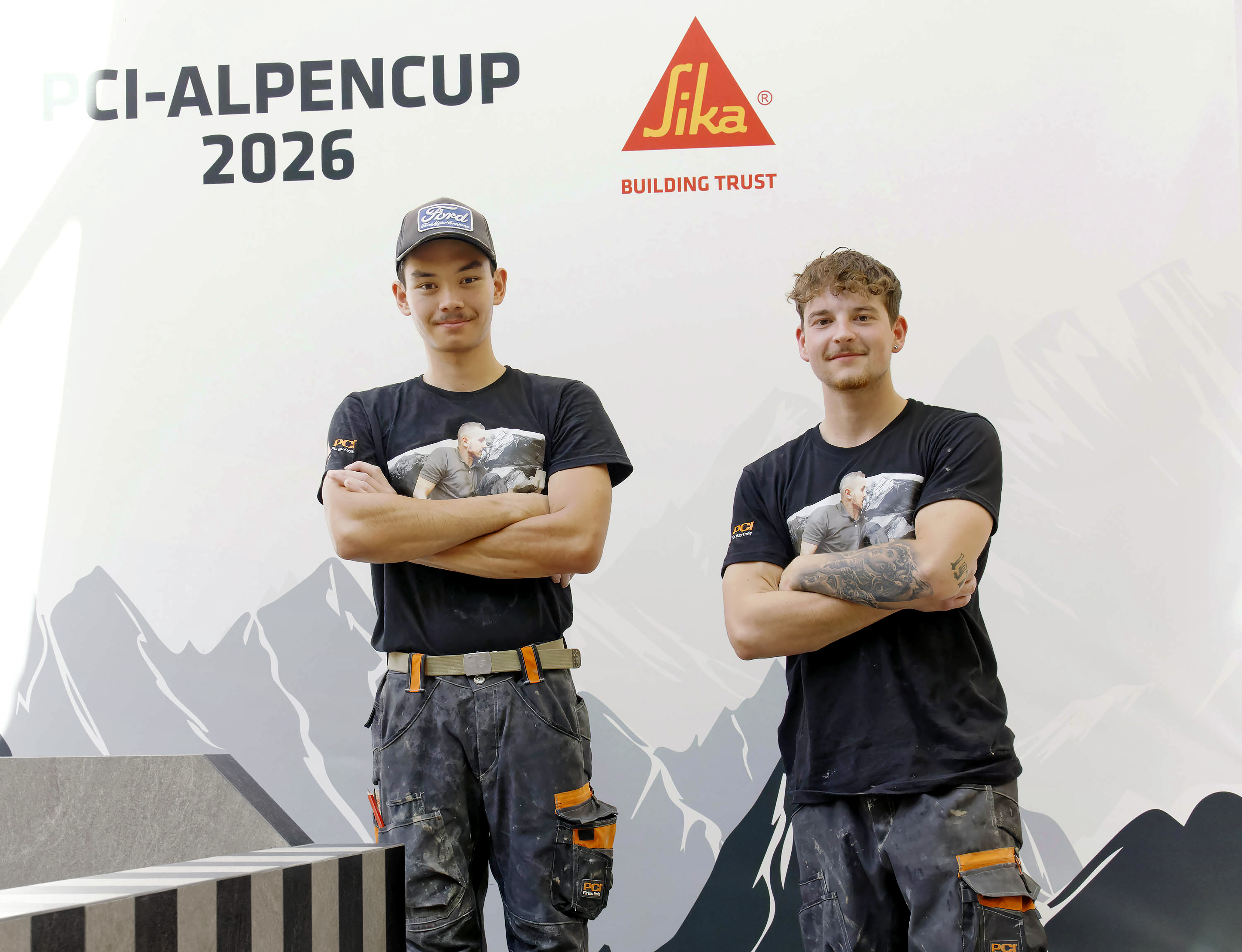 Die Zweitplatzierten beim PCI-AlpenCup 2026: Noah Hess (r.) und Tobias Liechti aus der Schweiz Foto: © PCI Augsburg GmbH