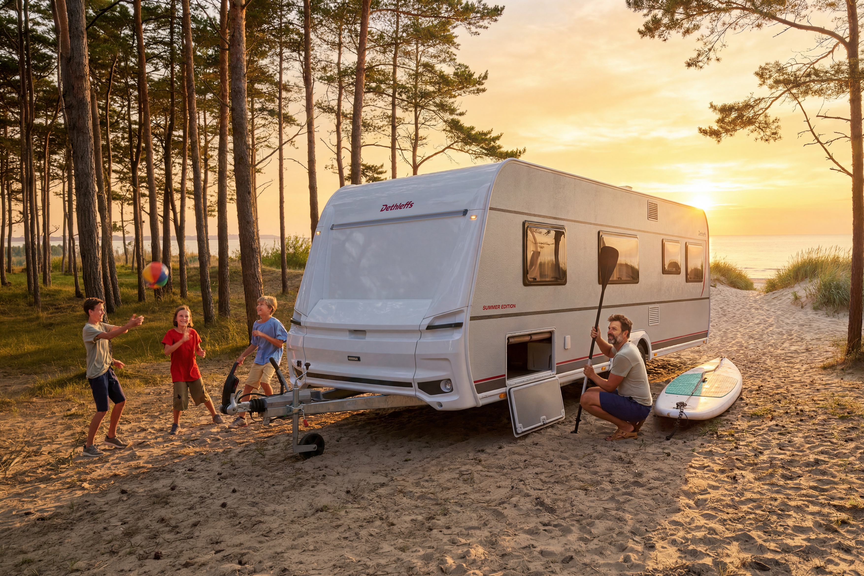 Der FKR730 aus der Summer Edition von Dethleffs. Foto: © Dethleffs