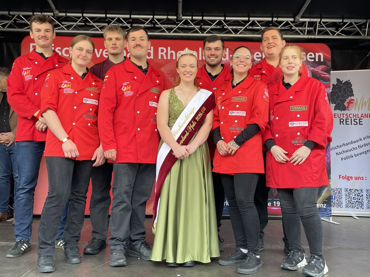 Der Verband hat die Kr&ouml;nung mit viel Publikum in Mainz gefeiert. Foto: © Fleischerverband Rheinland-Rheinhessen
