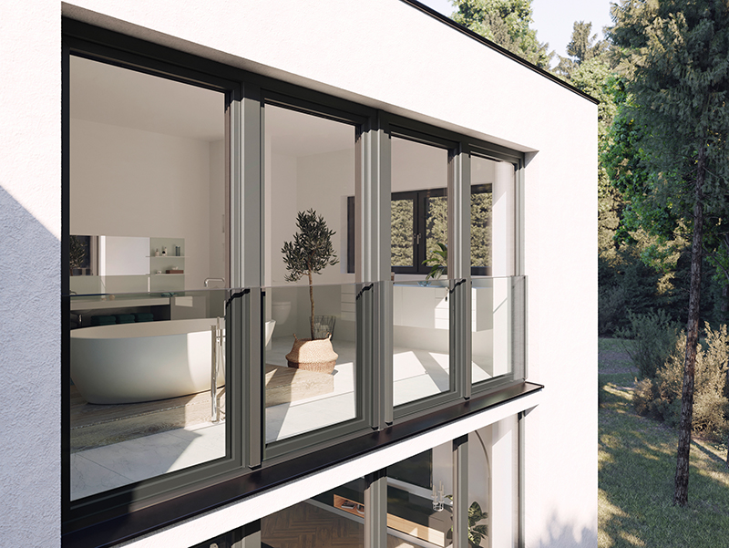 Die Systemkomponente wurde umfassend geprüft und es wurde eine geschlossene Nachweiskette von der Absturzsicherung über das Fenster bis an den Baukörper erbracht. Foto: © Rehau