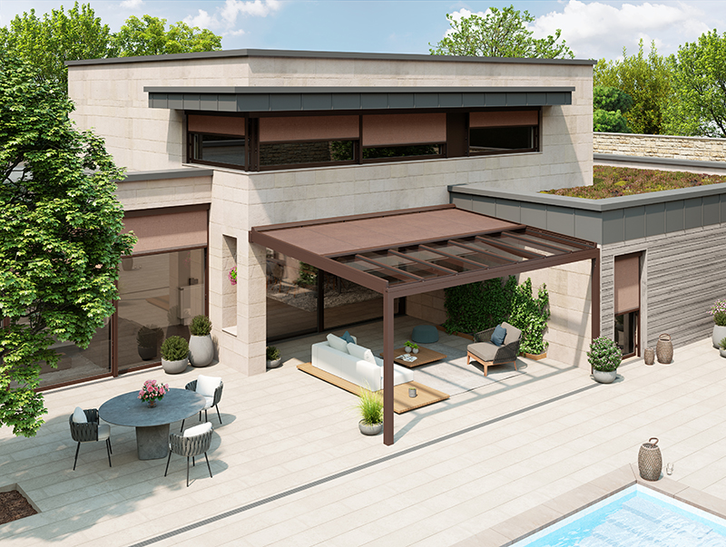 Eine perfekte Ergänzung ist die neue Überglasbeschattung. Foto: © Klaiber