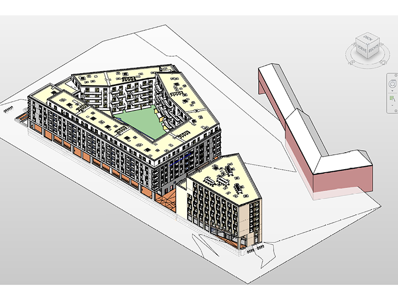 Das 3D-Modell erstellt von JMJ Architekten wird als digitaler Zwilling des späteren Gebäudes aktiv in der Planungsphase eingesetzt und unterstützt die Ausführungsphase. Foto: © CG Gruppe