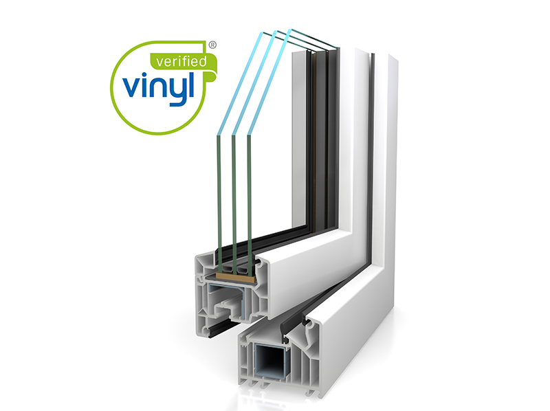 Mit dem VinylPlus-Produktlabel Verified Vinyl wird die wichtige Säule der Nachhaltigkeit nach außen sichtbar gemacht. Die Veka Profilsysteme der Softline-Plattform sind dafür gerade zum zweiten Mal auditiert worden. Foto: © Veka AG