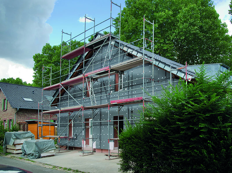 Expandiertes Polystyrol (EPS) ist hierzulande nach wie vor der meistgenutzte Dämmstoff für die Fassade. Foto: © FSDE / BASF
