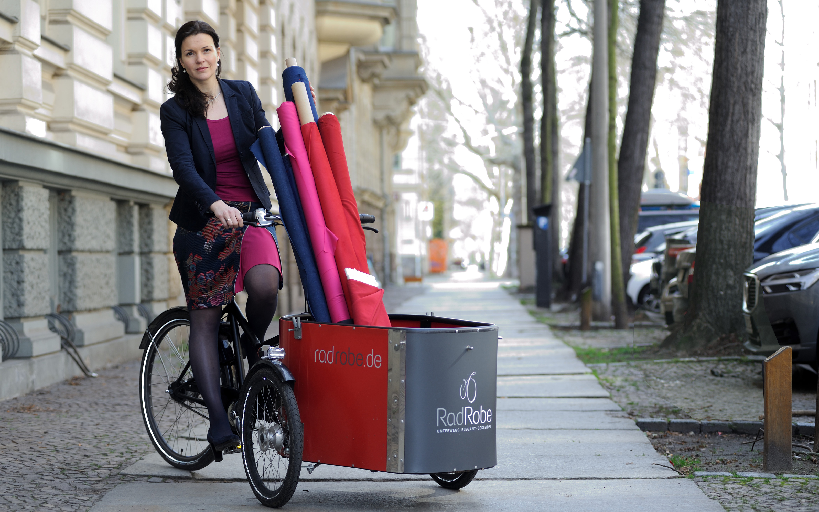 Maxi Lasheras hat ihre Radröcke erst über ihr Maßatelier Marillon verkauft. Anfang 2020 hat sie RadRobe mit einem eigenen Onlineshop gegründet. Foto: © RadRobe/Johannes Winter