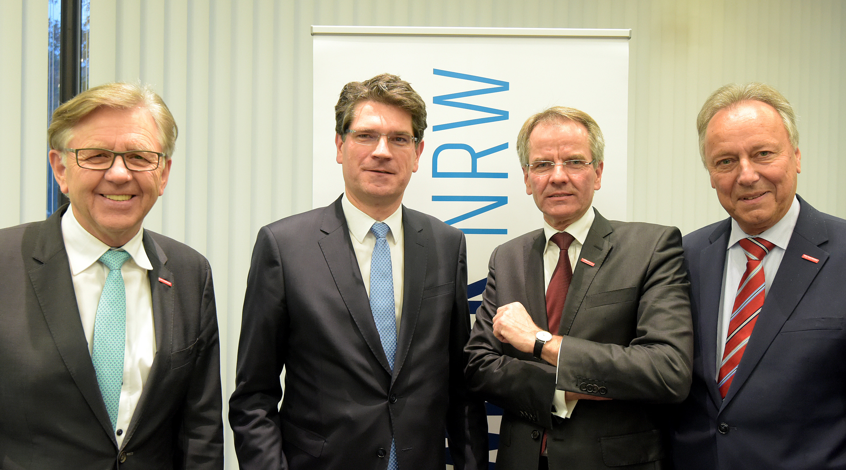 Hans Hund, Prof. Dr. Hans Jörg Hennecke, Andreas Ehlert und Hans-Joachim Hering (v. l.) Foto: © Wilfried Meyer / Handwerk.NRW