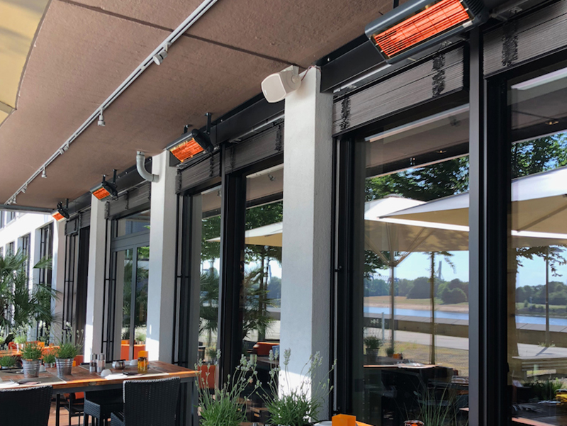 Der niedrige Energieverbrauch der Infrarot-Heizstrahler ist ein zusätzlicher Pluspunkt. Foto: © Tansun