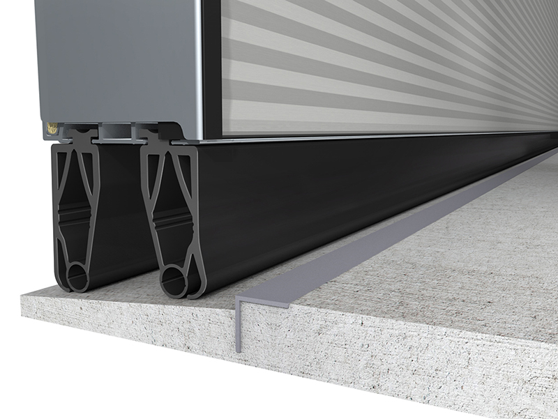 Die Gummiabdichtungen in der Torverarbeitung erhöhen den Dämmeffekt zusätzlich. Foto: © Alpha Deuren