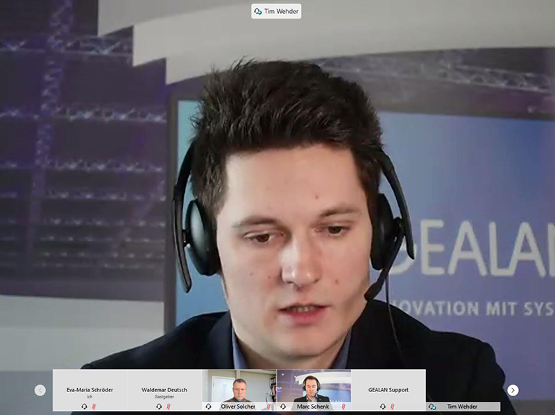 Gealan-Experte Tim Wehder in seinem Vortrag Wohlfühlklima leicht gemacht. Foto: © Gealan