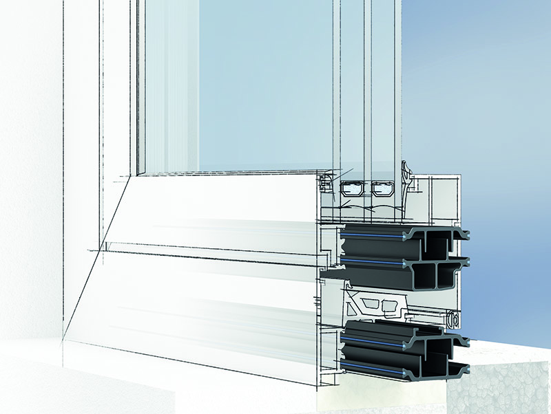 So einfach kann thermische Trennung im Metallrahmen sein: Ensinger bietet im insulbar Standard-Programm fertige Komplettlösungen mit aufeinander abgestimmten Profil-Geometrien in vielen Dämmtiefen an. Foto: © Ensinger GmbH