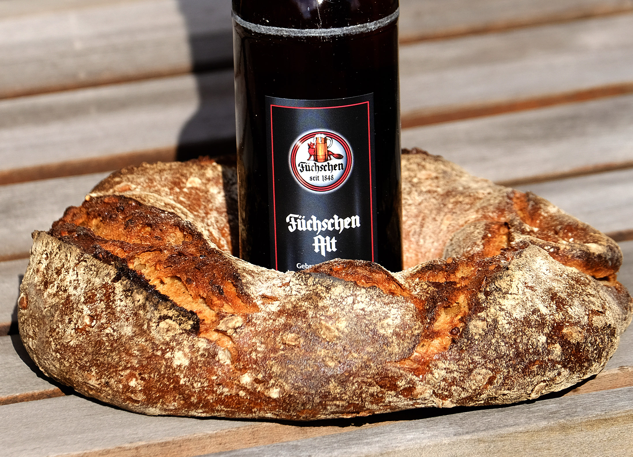 Eine einfach, aber tolle Idee der Innungsbäcker Rhein Ruhr: das Altbier-Rettungsbrot in Zusammenarbeit mit der Brauerei Füchschen Alt. Foto: © Wilfried Meyer