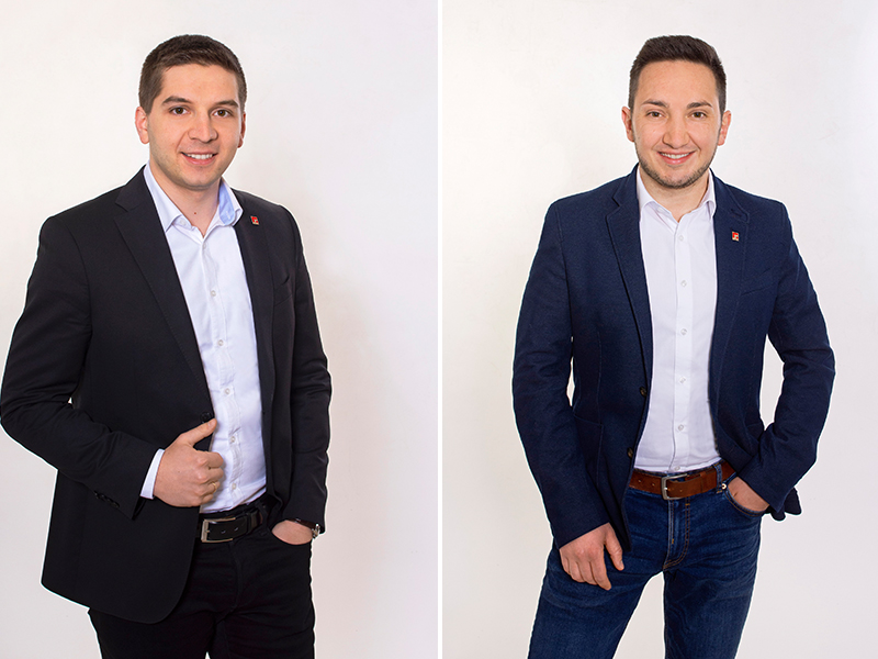 Alex Solodki (links) und Jahn Baildon. Foto: © Gutmann Bausysteme GmbH