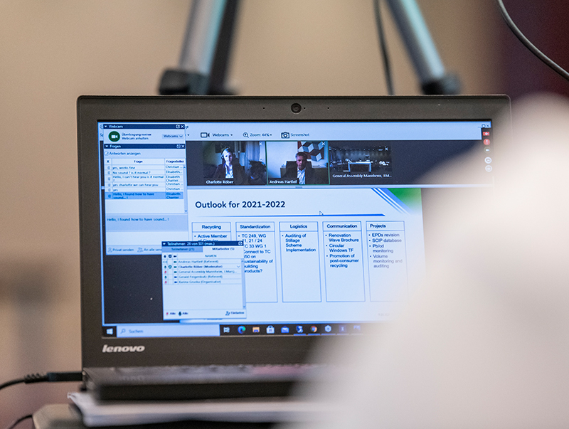 Die diesjährige Mitgliederversammlung wurde als hybride Veranstaltung ausgetragen. Foto: © GKFP/Sarah Heuser