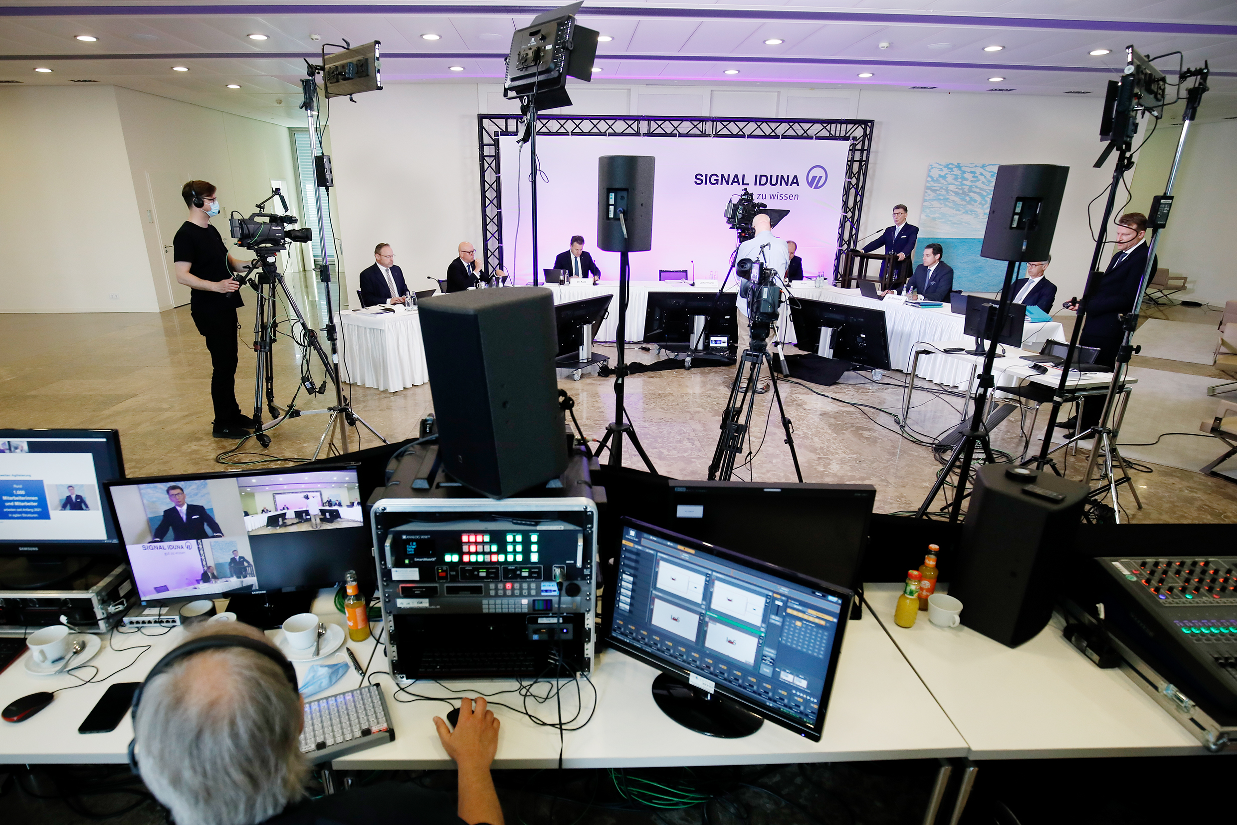 Die Bilanzpressekonferenz fand am 8. Juni 2021 virtuell statt. Foto: © SIGNAL IDUNA / Benito Barajas