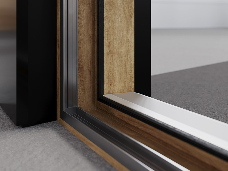 Die Lösung ist mit einer pflegeleichten HDF-Oberfläche ausgestattet und bietet über 220 mögliche Varianten an Farbgebung und Oberflächen. Foto: © Rehau