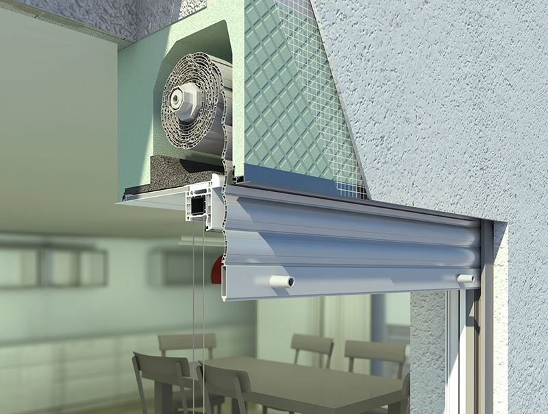 Die ergänzenden Schallschutzmaßnahmen haben keinen Einfluss auf die Kastengeometrie. Dadurch bleibt bei deutlich verbessertem Schalldämmwert die volle Funktionalität des gesamten Aufsatzkasten-Systems erhalten. Foto: © Beck+Heun