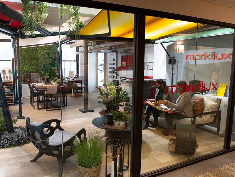 Aufgrund der derzeitigen Lage können Kunden den Schauraum aktuell leider nur nach vorheriger Terminabsprache besichtigen. Foto: © Markilux