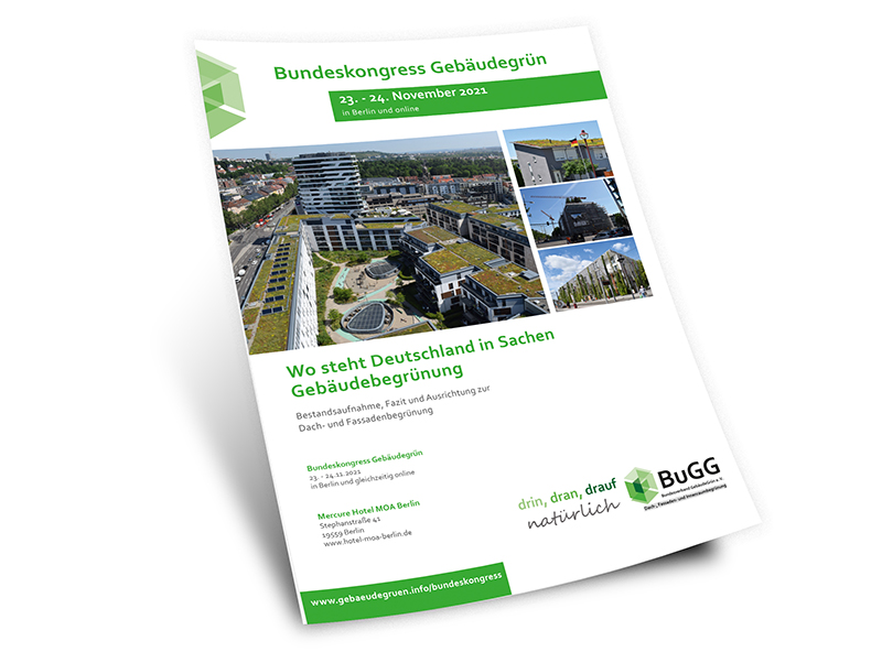 Bundeskongress Gebäudegrün – in Präsenz in Berlin oder Online von zu Hause. Foto: © Bundesverband GebäudeGrün