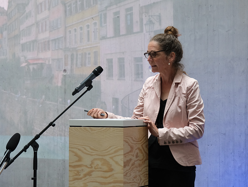 Architektin Verena Klar erhielt den zweiten Platz für die energetische Sanierung eines denkmalgeschützten Wohnhauses in Tübingen aus dem Jahr 1829. Foto: © Empa Swiss Federal Laboratories for Materials Science and Technology