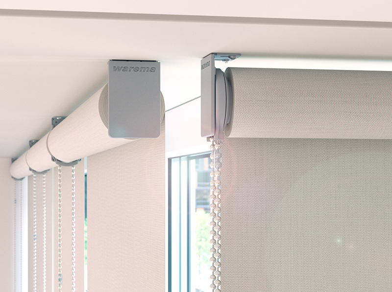 Die Träger haben eine kleine Ansichtsfläche und überzeugen mit klarer Formensprache. Foto: © Warema