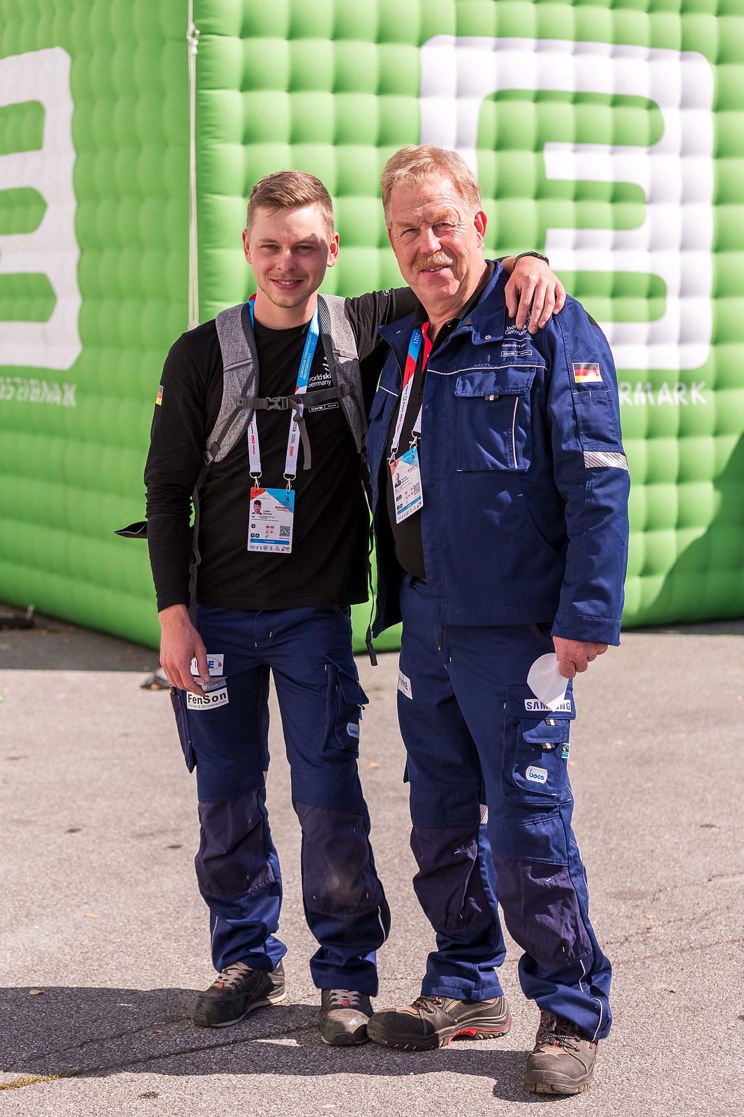 Klima- und Kältetechniker Lukas Brenne (l.) und Bundestrainer Karsten Beermann Foto: © WorldSkills Germany/Frank Erpinar