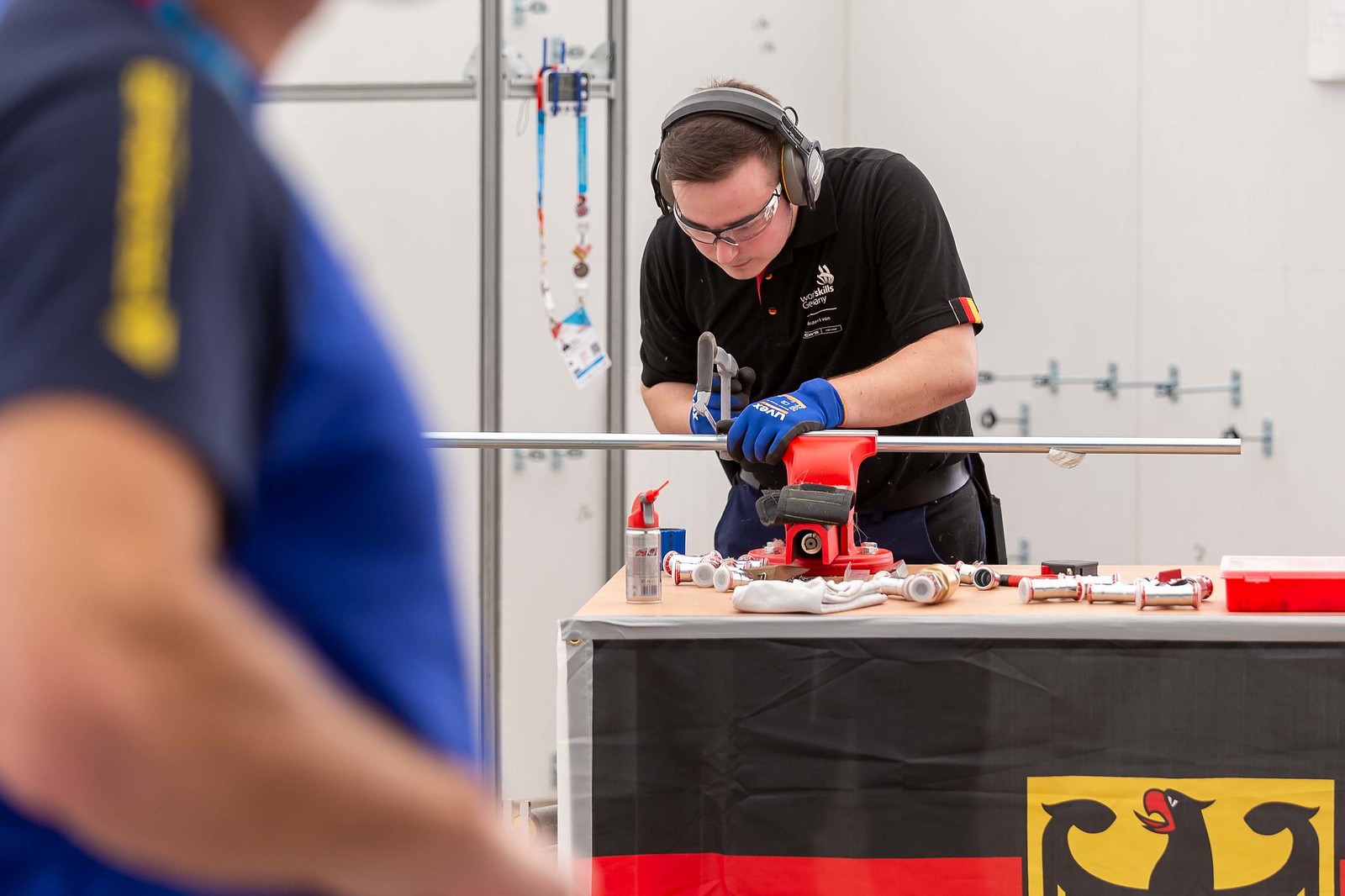 SHK-Anlagenmechaniker Simon Dorndorf Foto: © WorldSkills Germany/Frank Erpinar