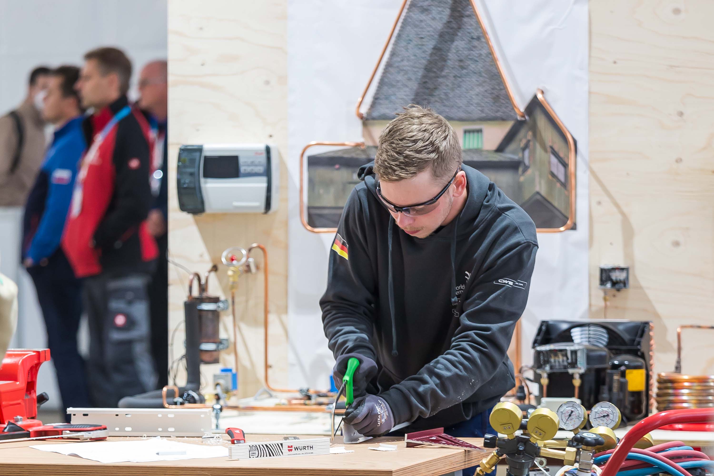 Kälte- und Klimatechniker Lukas Brenne holte Bronze bei den EuroSkills 2021 in Graz. Foto: © WorldSkills Germany / Frank Erpinar