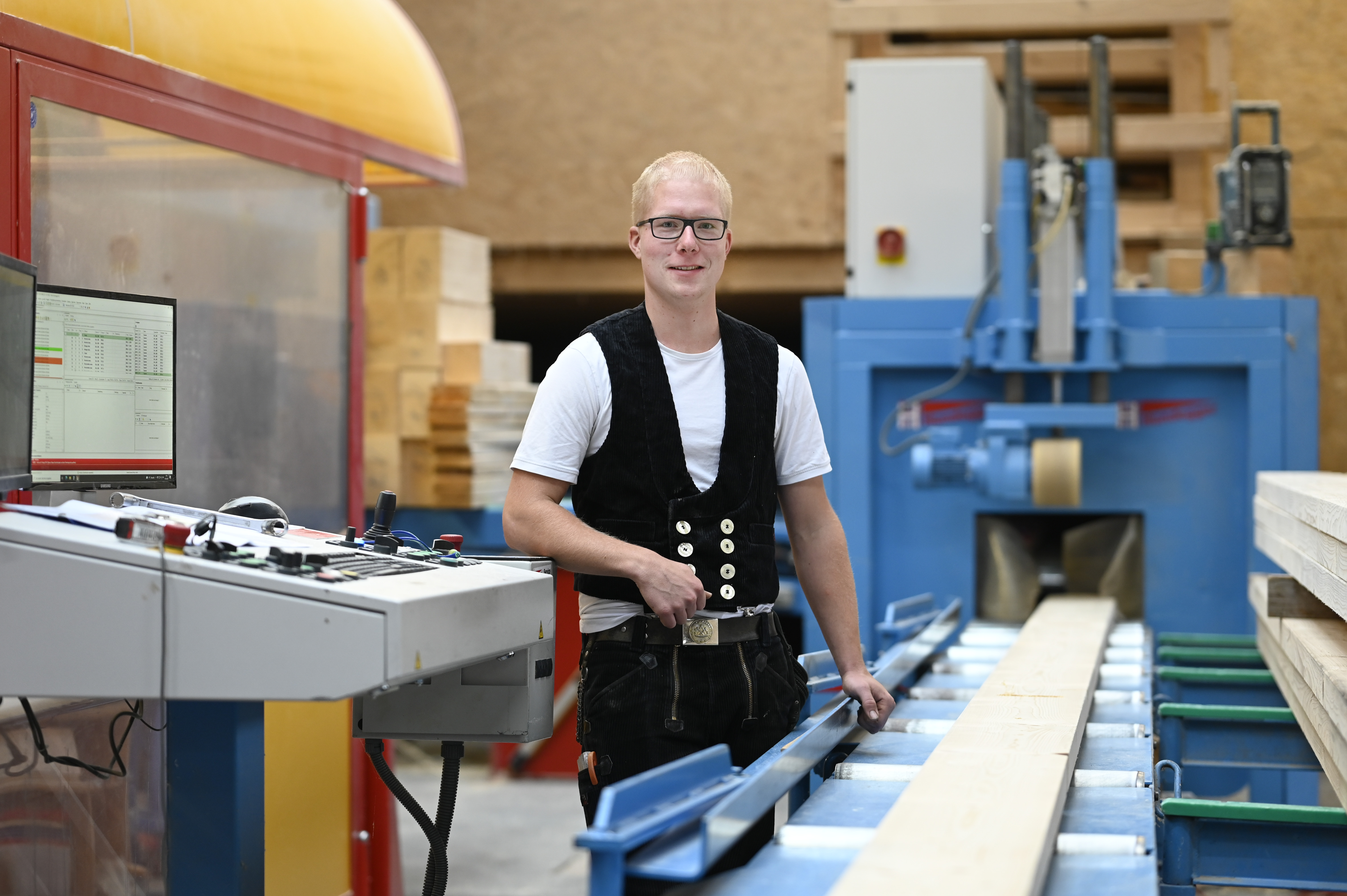 Markus Kühnhenrich aus Ascheberg ist Kammersieger als Zimmerer. Foto: © Andreas Buck
