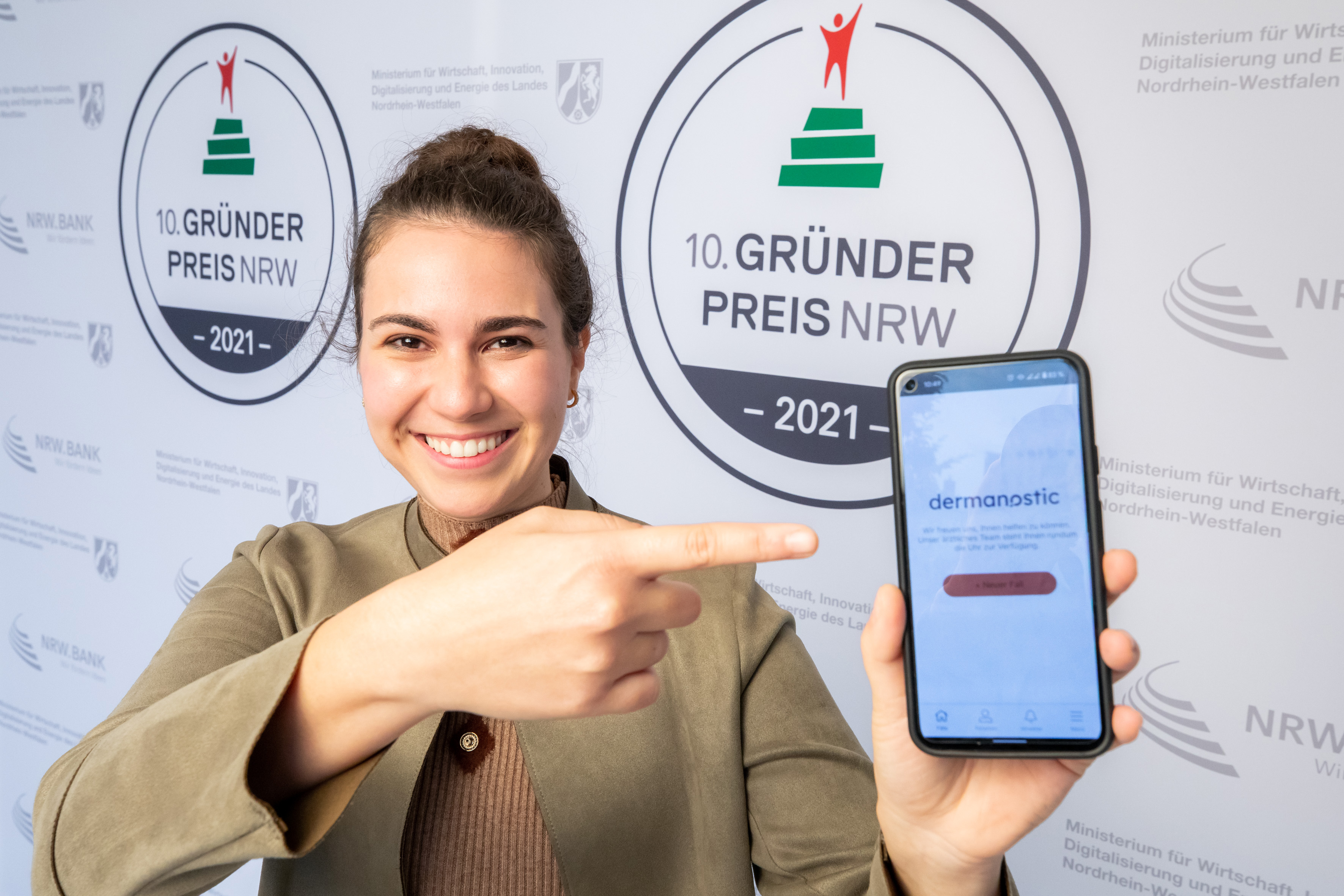 Die dermanostic GmbH hat eine App entwickelt. Foto: © NRW.BANK