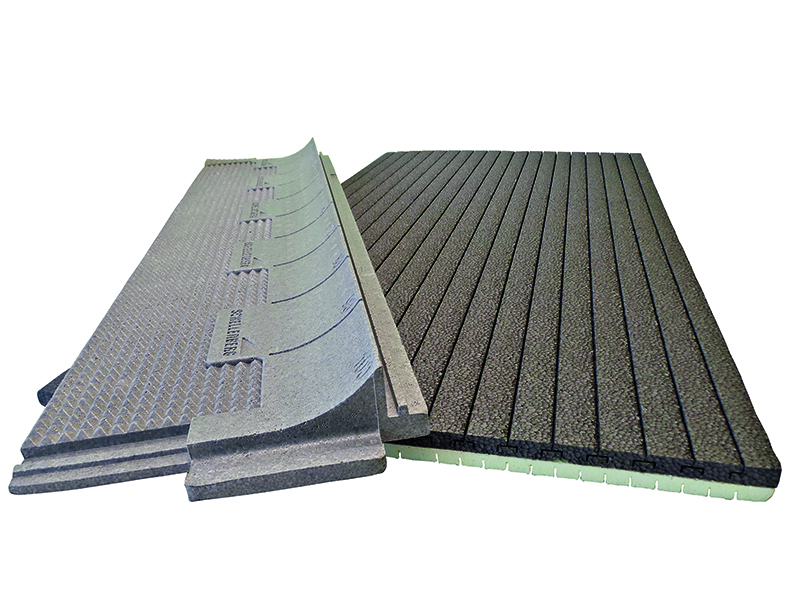 Das Dämm-System besteht aus Dämm-Matte und Dämm-Keil als sicheres und stabiles Dämm-Duo. Foto: © Schellenberg Professional