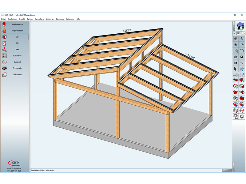 Neben der Materialgruppe Aluminium werden in gleicher Weise Konstruktionen der Materialgruppe Holz bzw. auch Holz/Aluminium mit der Software bearbeitet. Foto: © Soft-Ing. Team