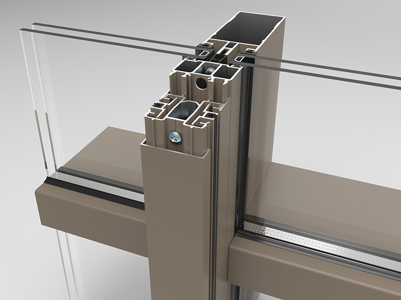 Diese Kombinationslösung umfasst nur drei unterschiedliche Profile. Foto: © Renson