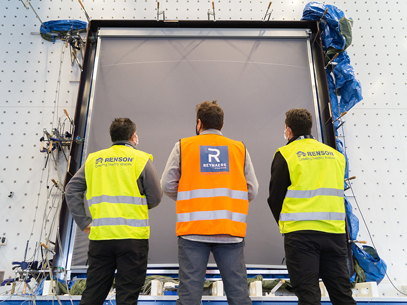 Umfangreiche Druck- und Windtestverfahren wurden durchgeführt. Foto: © Renson