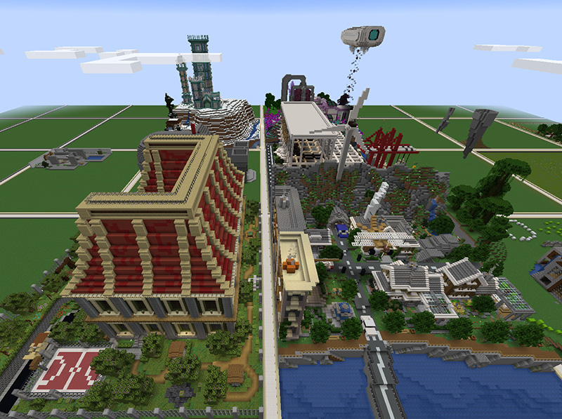 Einige von Mitspielern bebaute Grundstücke zeigen, dass der Fantasie bei der Challenge kaum Grenzen gesetzt sind. Foto: © Solarlux