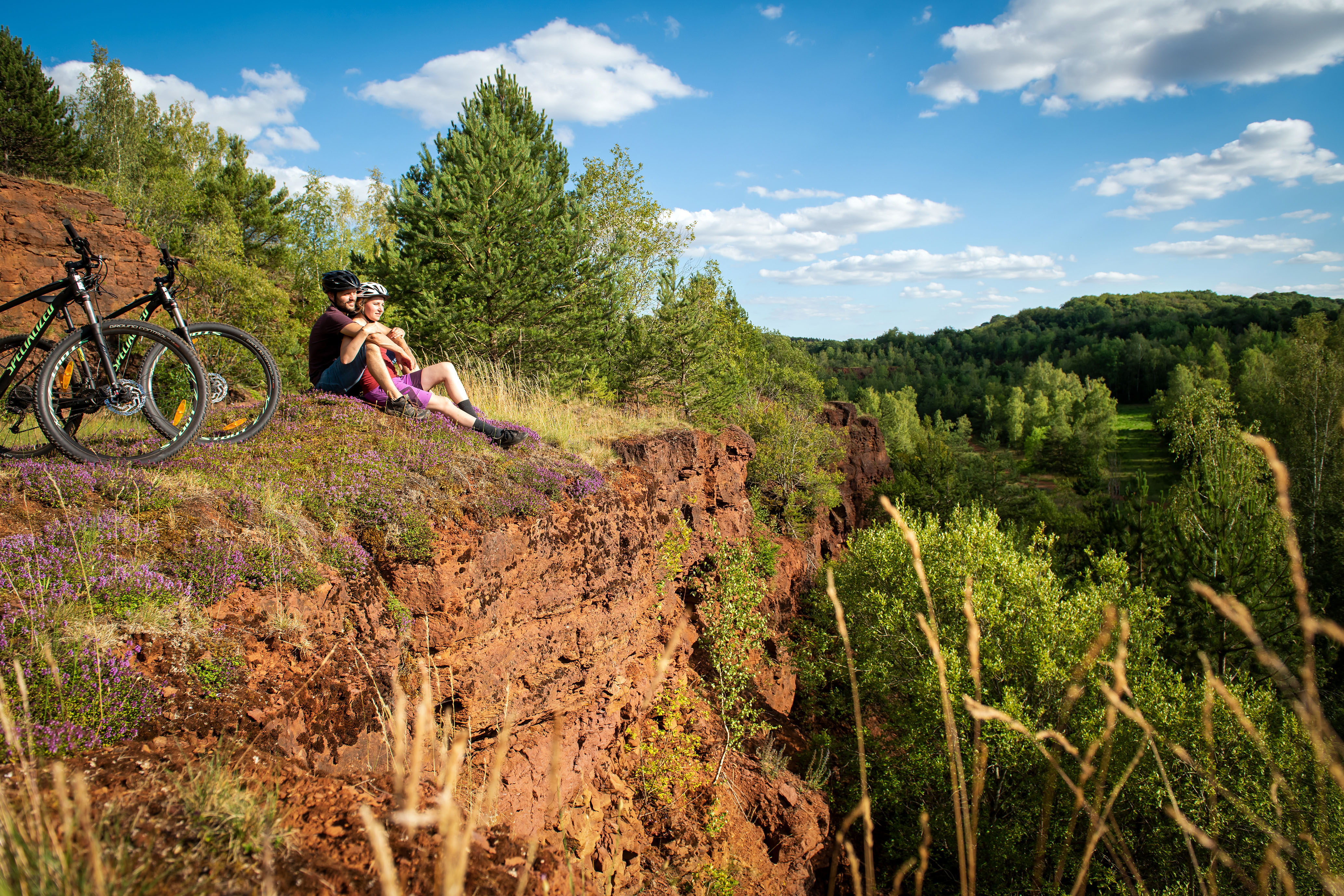 Die Region Minett bietet Bikern interessante Trails in einer renaturierten Landschaft. Foto: © LFT_ASchösser