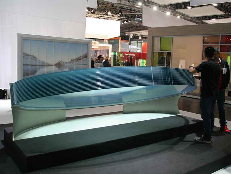 Die Sonderschau glass technology live (gtl) wird auch in diesem Jahr wieder außergewöhnliche Glasexponate zeigen und vermeintliche Glas-Anwendungsgrenzen weiter stecken. Foto: © Vössing