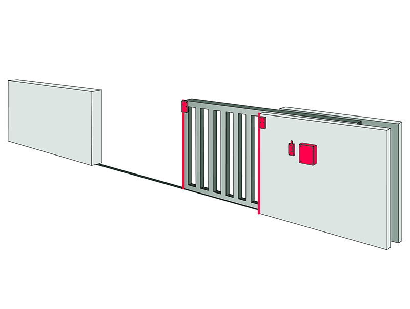 Die Funkübertragung ist die perfekte Lösung für alle automatisch schließenden Tore, die mit Sicherheitsschaltleisten ausgestattet sind. Foto: © Mayser