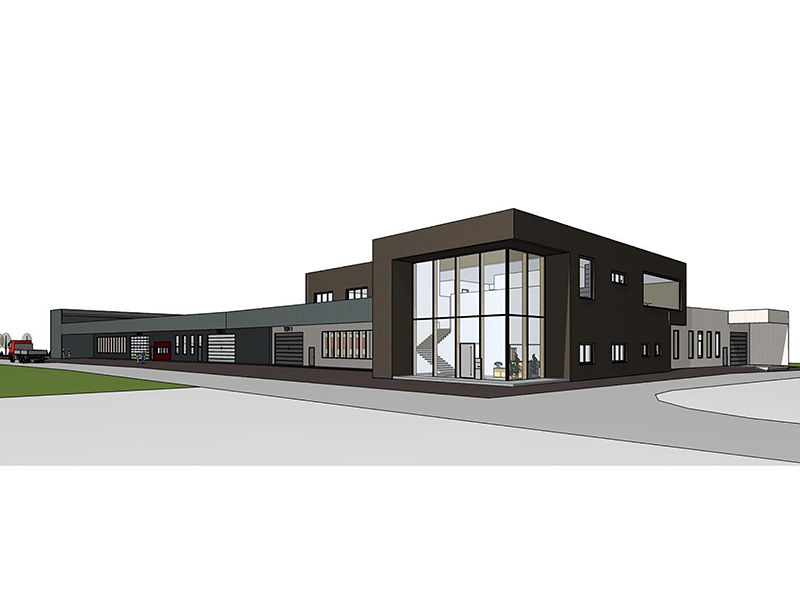 Die Visualisierung zeigt, wie der Standort Nenzing nach dem Ausbau aussehen soll. Foto: © Griesser