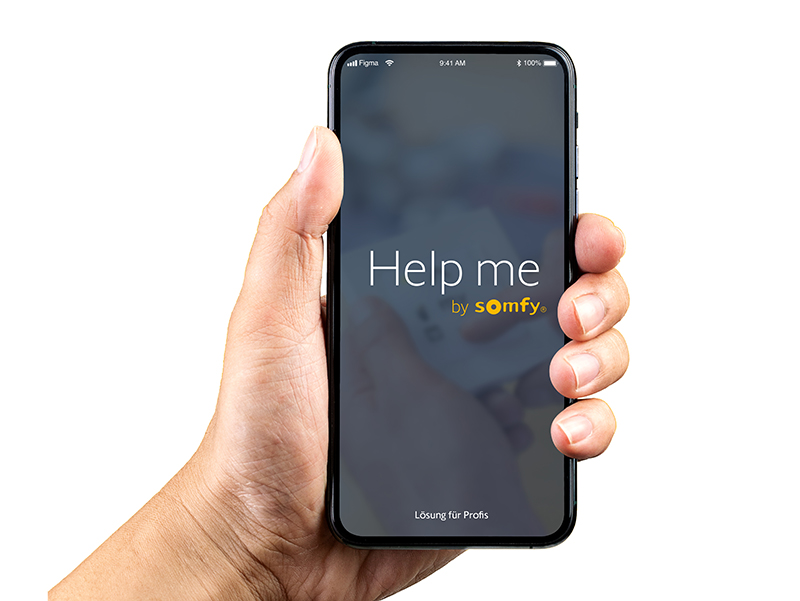 Alle wichtigen Anleitungen sind stets auf dem Smartphone griffbereit. Foto: © Somfy