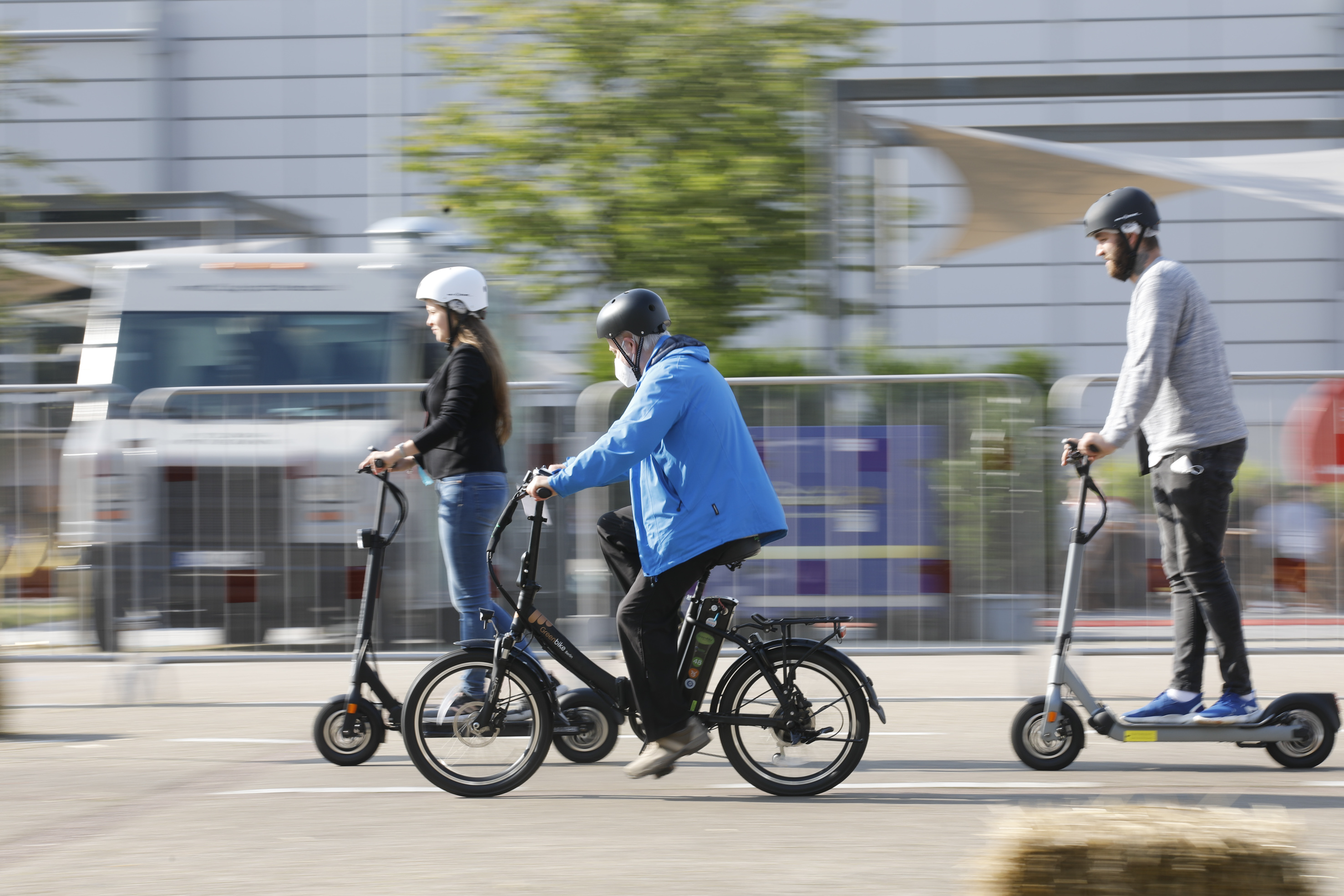 Ideal fürs Caravaning: E-Bikes & Co., die Besucher auf der Messe testen können. Foto: © Messe Düsseldorf / Constanze Tillmann