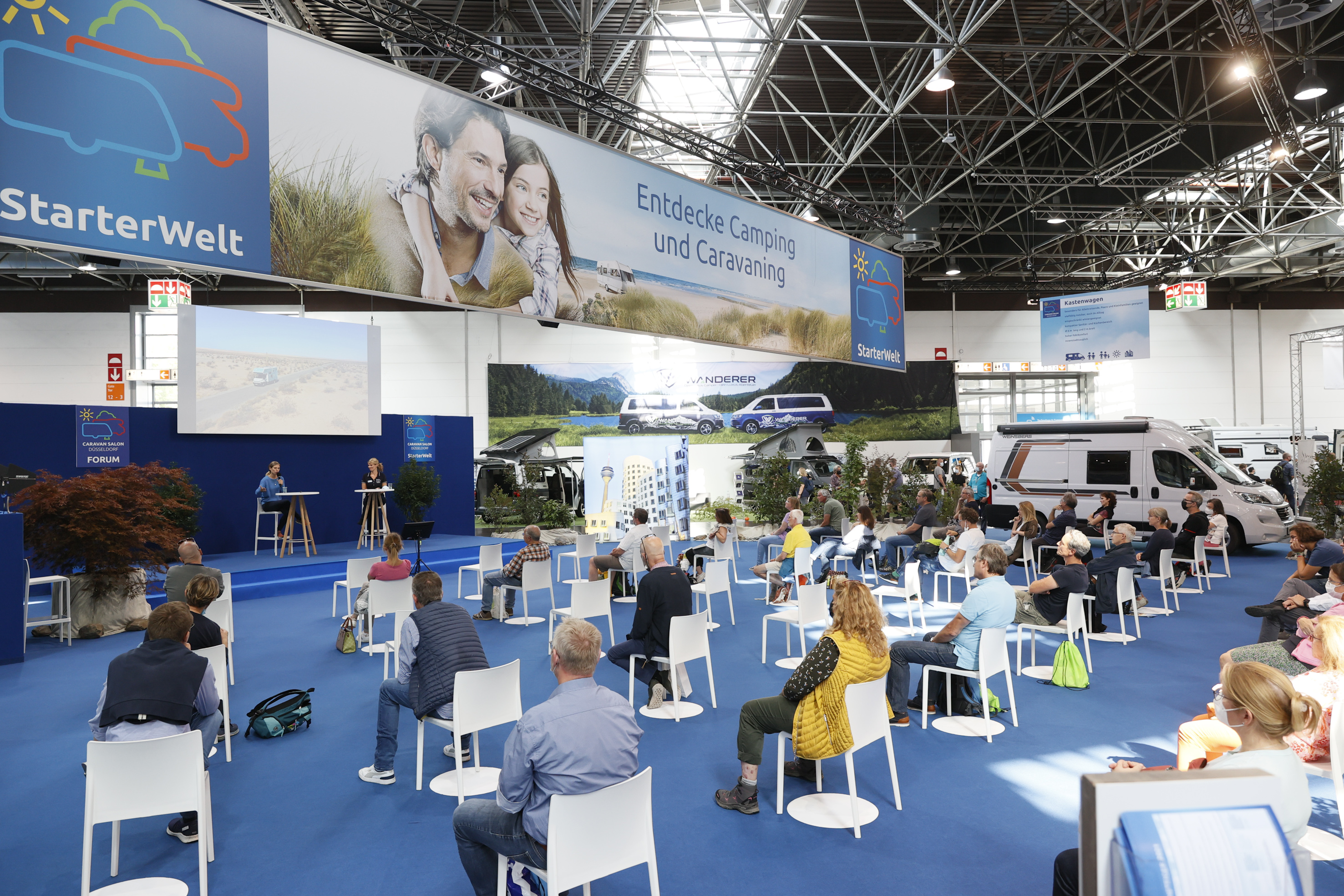 Der CARAVAN SALON 2022 zeigt alle Neuigkeiten und Trends der Branche. Foto: © Messe Düsseldorf / Constanze Tillmann