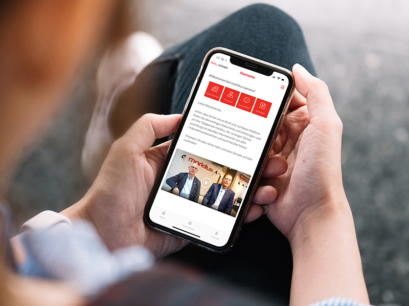 Sie soll den Austausch der Belegschaft einfacher, transparenter und lebendiger machen. Foto: © Markilux