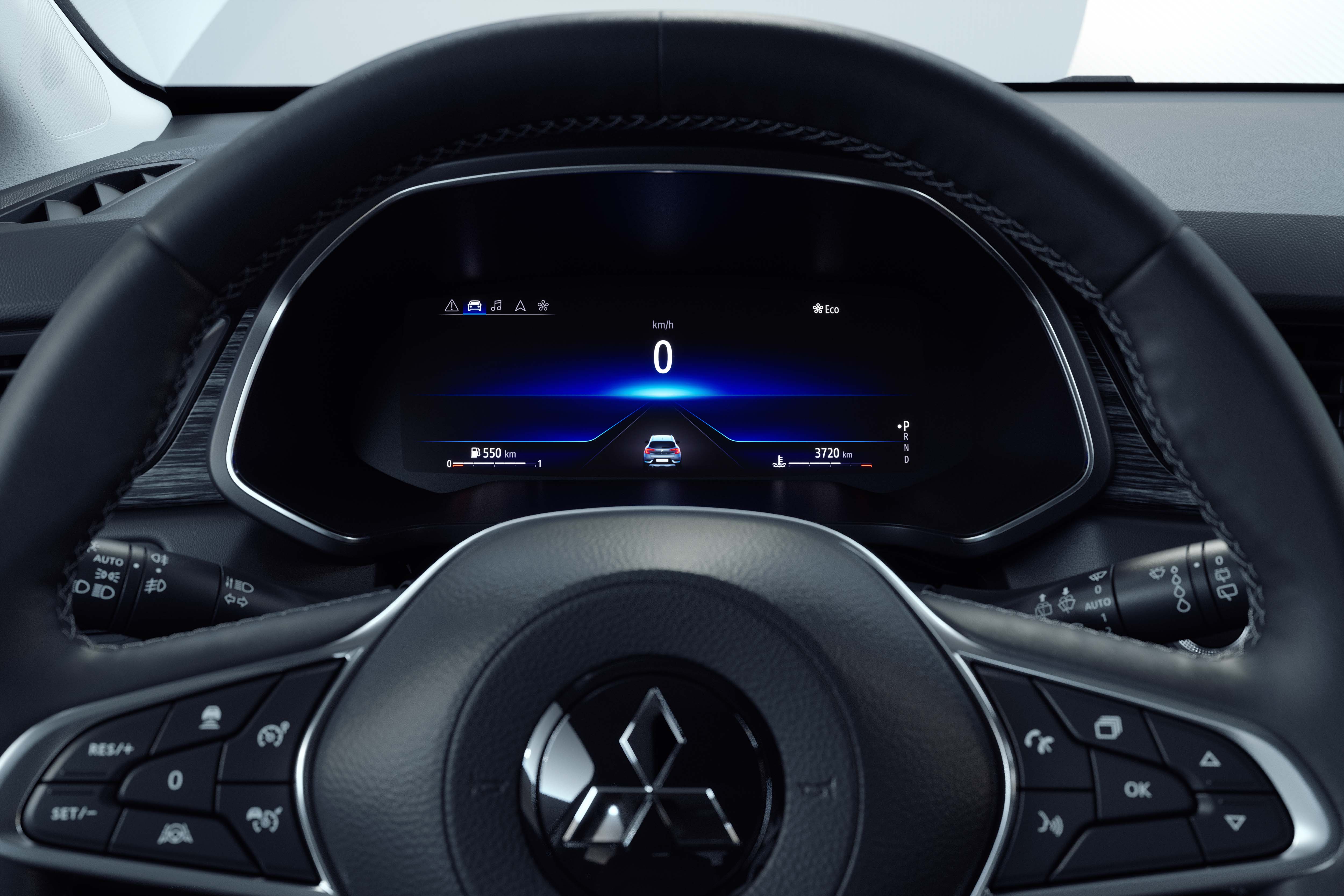 Der neue ASX kommt mit digitalen Anzeigen. Foto: © Mitsubishi