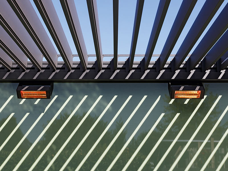 Das Heizsystem sorgt für angenehme Wärme. Foto: © Weinor