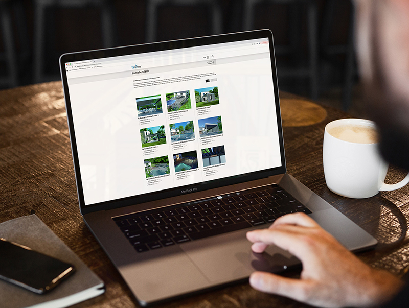 Die umfangreiche Mediadatenbank stellt emotionales Bildmaterial von Referenzobjekten zur Verfügung, das für die eigene Website oder individuelle Werbemittel genutzt werden kann. Foto: © TS-Aluminium
